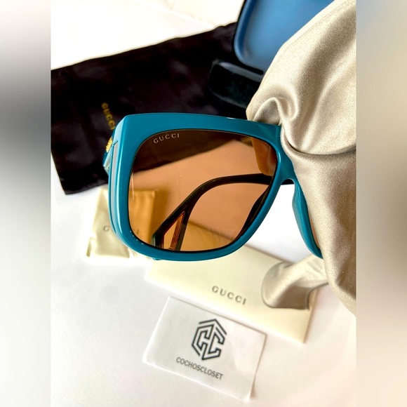 GUCCI OVERSIZED SUNGLASSES GG0467S GG0467 Women Unisex Female Men Gucci 0467s - Picture 7 of 13